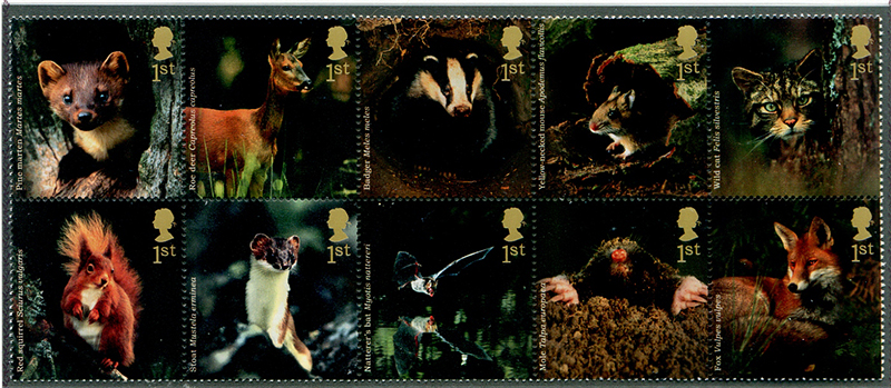 Great Britain #2237a Mammals