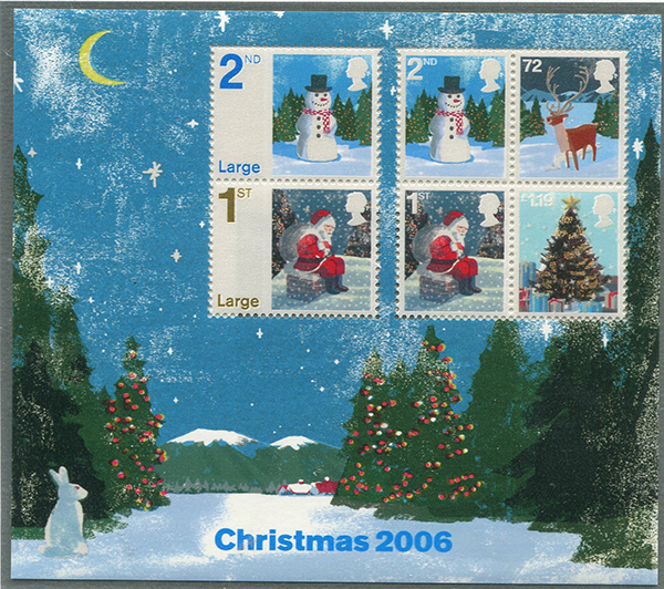 Great Britain #2411a-f Christmas 2007
