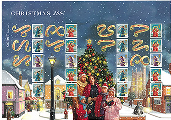 Great Britain #2524b Christmas Pane