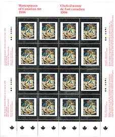 Canada #1754 Canada Art Masterpeices 1998 pane