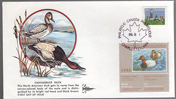 Canada #CN2 1986 Hunting Permit Stamp FDC