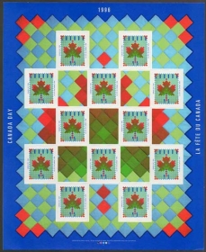 Canada #1607 Canada Day 1996 Pane