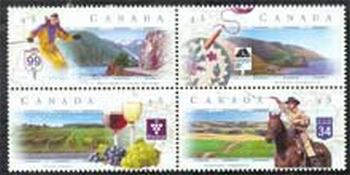 Canada #1653a Block of 4