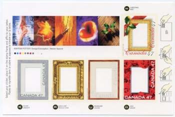 Canada #1882 Picture Frames, pane of 5