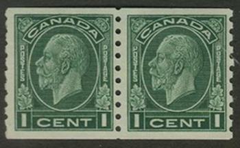 Canada #205 Coil Pair MNH