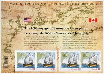Canada #2156 Champlain Joint Issue with U.S.