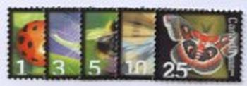 Canada #2234-38 Insects MNH