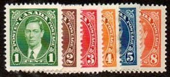 Canada #231-36 Mint