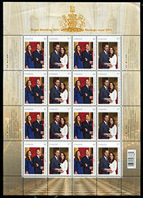 Canada #2465b Royal Wedding - Pane of 16