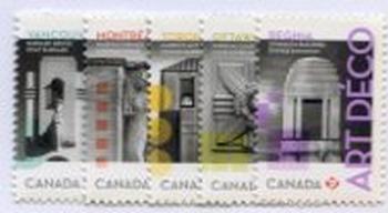 Canada #2472-76 Art Deco Structures