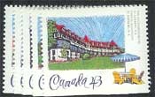 Canada #1467-71 Railroad Hotels MNH