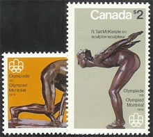 Canada #656-57 Monteal Olympic MNH