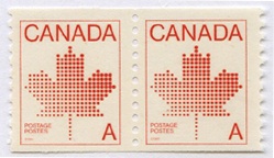 Canada #908 coil pair MNH