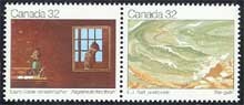 Canada #979a Canadian Art, pair MNH