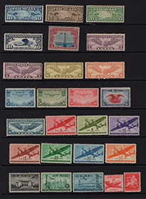 U.S. Airmails - Mint - on Stock Sheet