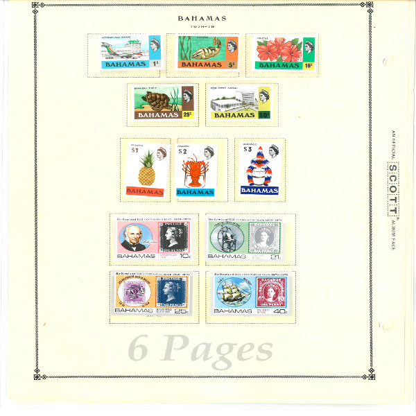 Bahamas on Scott Int'l Album Pages