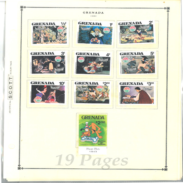 Grenada on Scott Int'l Album Pages