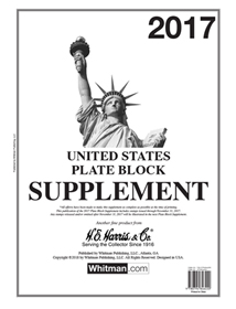 H.E. Harris 2017 Plate Block Supplement