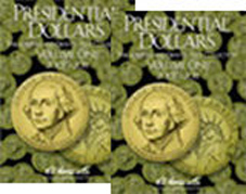 HE Harris Presidential Dollars P&D VOL #1 & #2 2007-2017 Coin Folders Album Book 