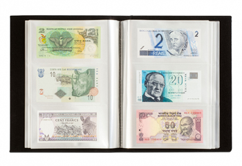Lighthouse Currency Album for 300 banknotes - Black - 345089