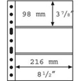 Lighthouse Grande 3 Pocket Clear Currency Page - Clear - 308439