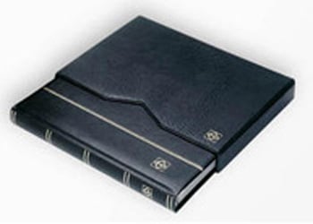 Lighthouse Stockbook w/Slipcase 32-Page-Leather