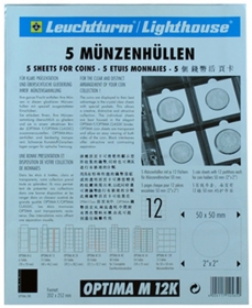 Lighthouse Optima Coin Sheets for Coins in 2x2's - 309197