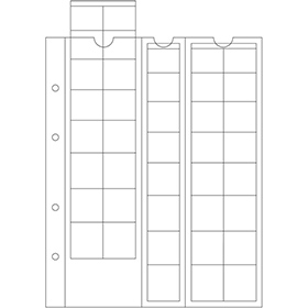 Lighthouse Coin Pages for Euro Sets up to 26mm, clear- 308740