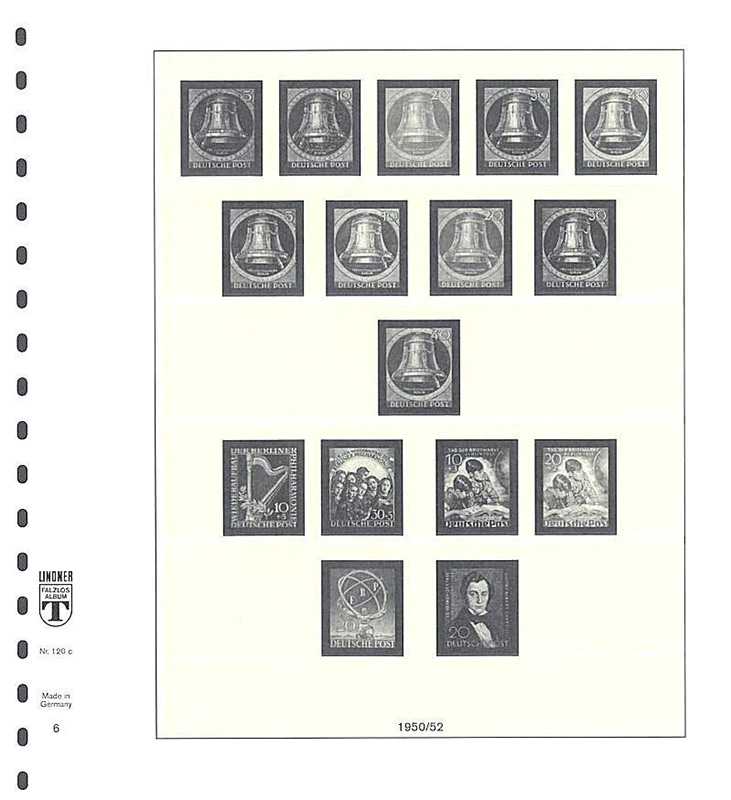 Lindner Germany Berlin 1948-1959 Album Pages