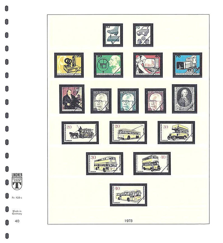 Lindner Germany Berlin 1970-1979 Album Pages