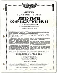 Minkus U.S. Commemorative Issues 2023 Supplement
