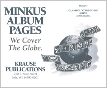 Minkus Glassine Interleaving for 3-Ring Binders