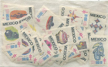 Mexico TB Seals All-Different Packet of 50