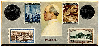 Italy - Souvenir of Rome, Stamps and Coins