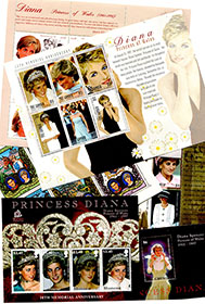 Topicals - Princess Diana Souvenir Sheets