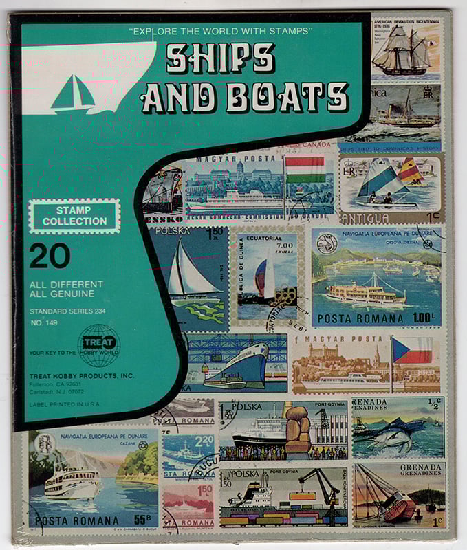 Topicals - Ships and Boats Packet of 20 stamps