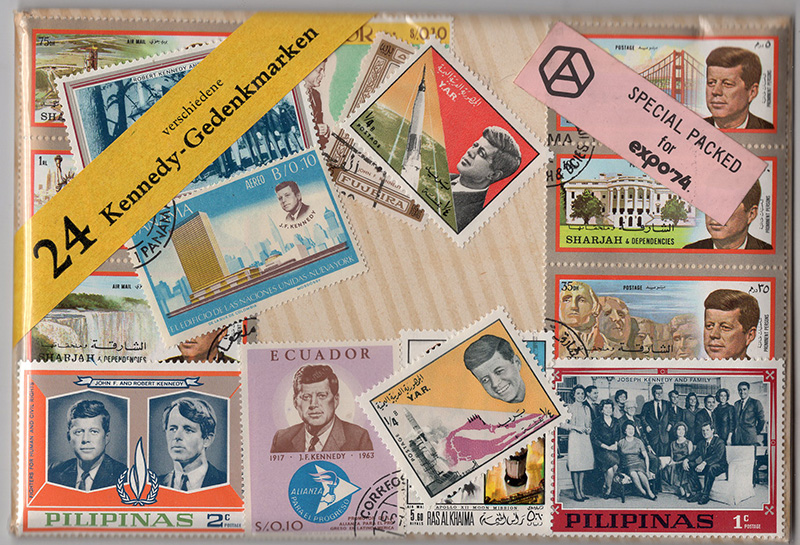 Topicals - Pres. Kennedy Packet of 24 stamps