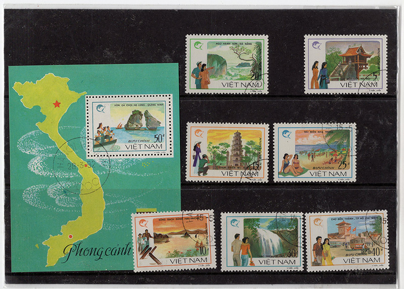 Vietnam - 7 stamps and Souvenir Sheet