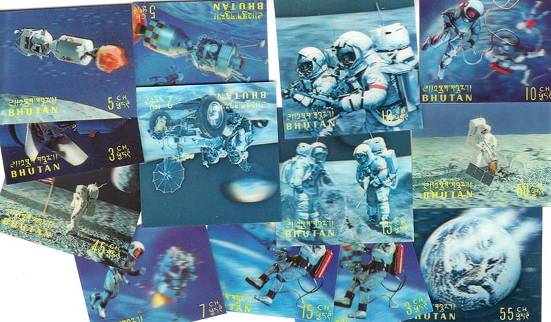 Topicals: Space Exploration, Bhutan 3D Set