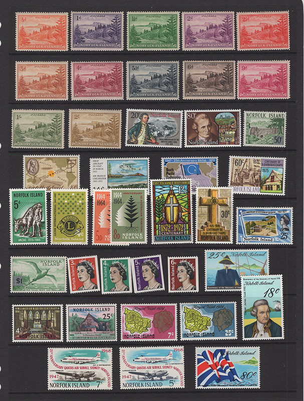 Norfolk Island Issues, Mint