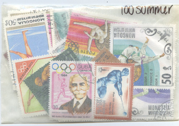 Topicals: Olympics - 100 Summer All-Different Stamps