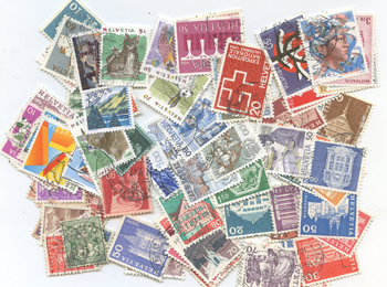 Switzerland 100 All-Different Stamps