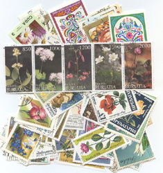 Topicals: Flora 100 All-Different Stamps