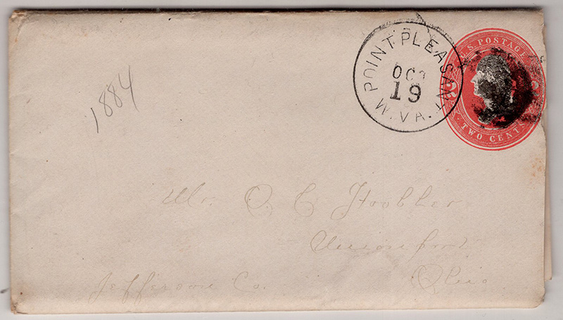 U.S. #U243 Point Pleasant, W. Va. cds