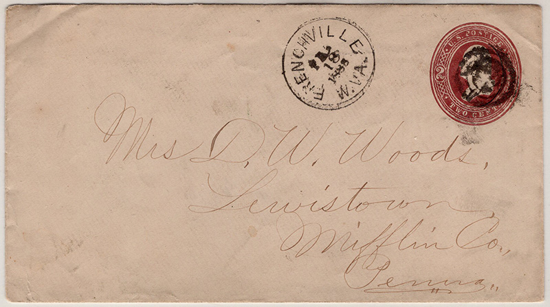 U.S. #U277a Frenchville, W. Va. cds