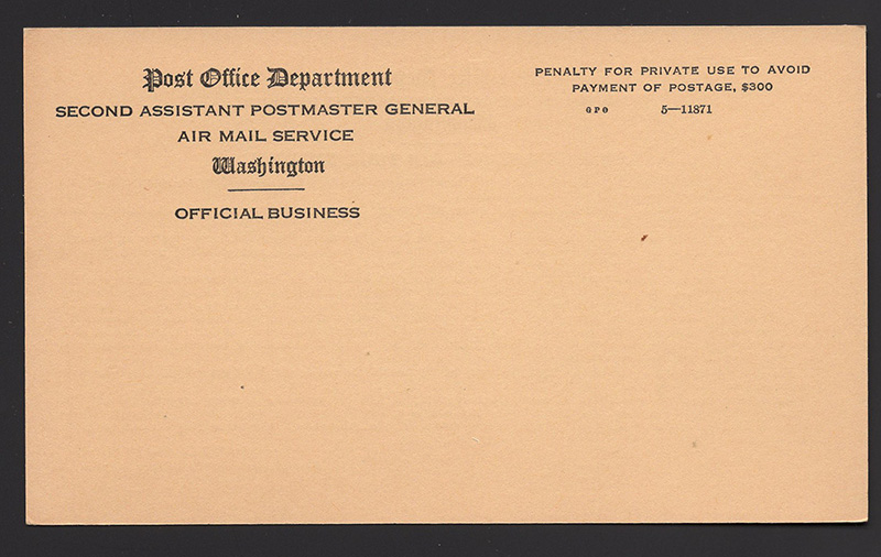 Penalty Mail-Postal Card