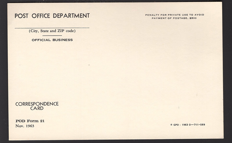 Penalty Mail-Postal Card