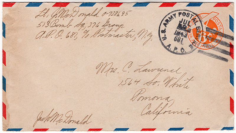 U.S. #UC4 1943 Army Postal Service
