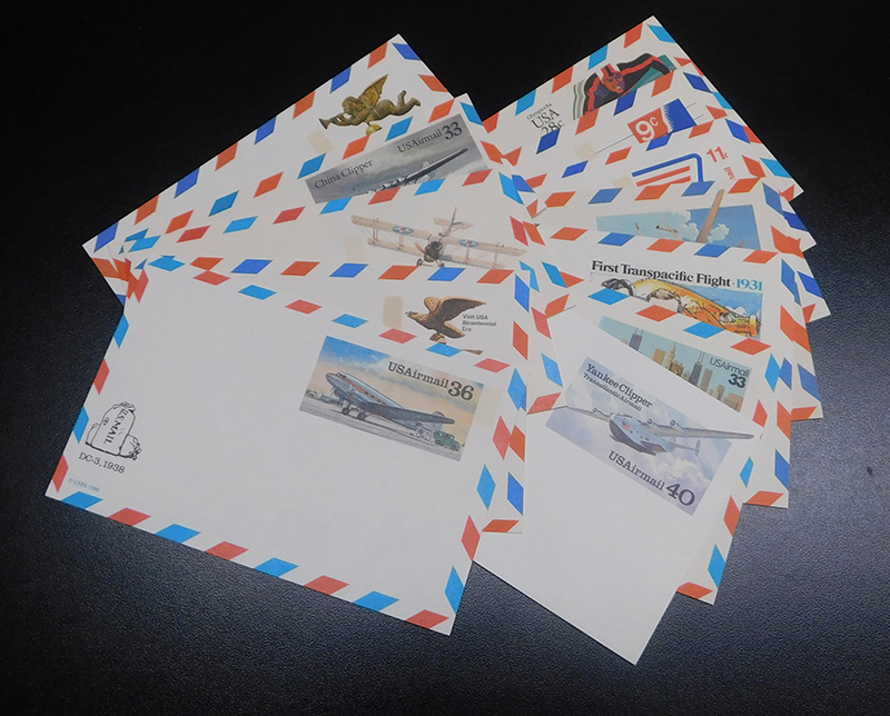 U.S. Postal Cards Packet of 11 Air Post
