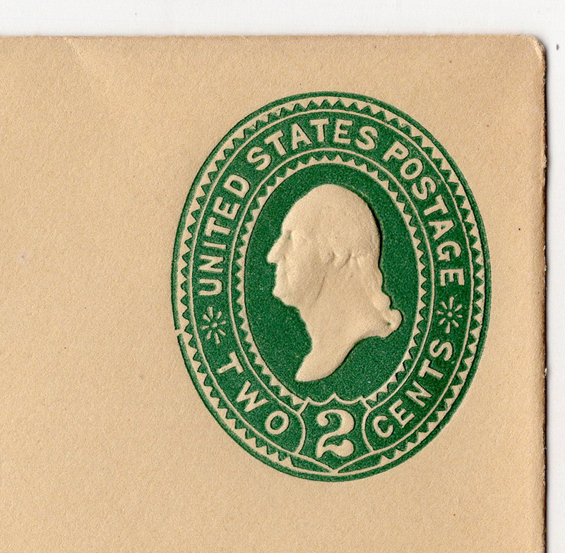 U.S. #U312 Cut Square Mint